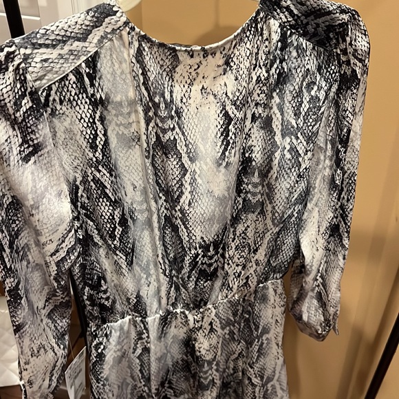 ZARA Snake Print Longsleeve Dress, NWT - Picture 3 of 6